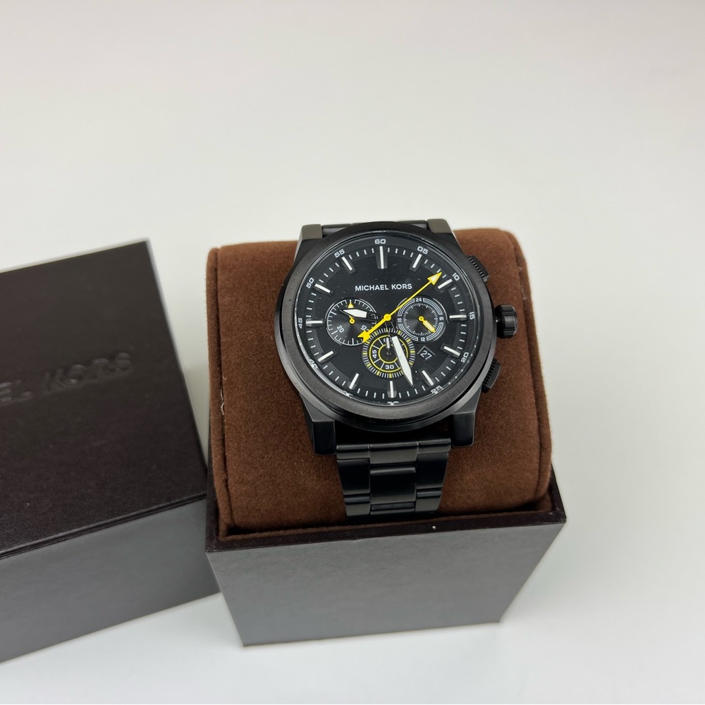 (No battery) Michael Kors MK8600 Grayson Bracelet Watch In Black 44mm